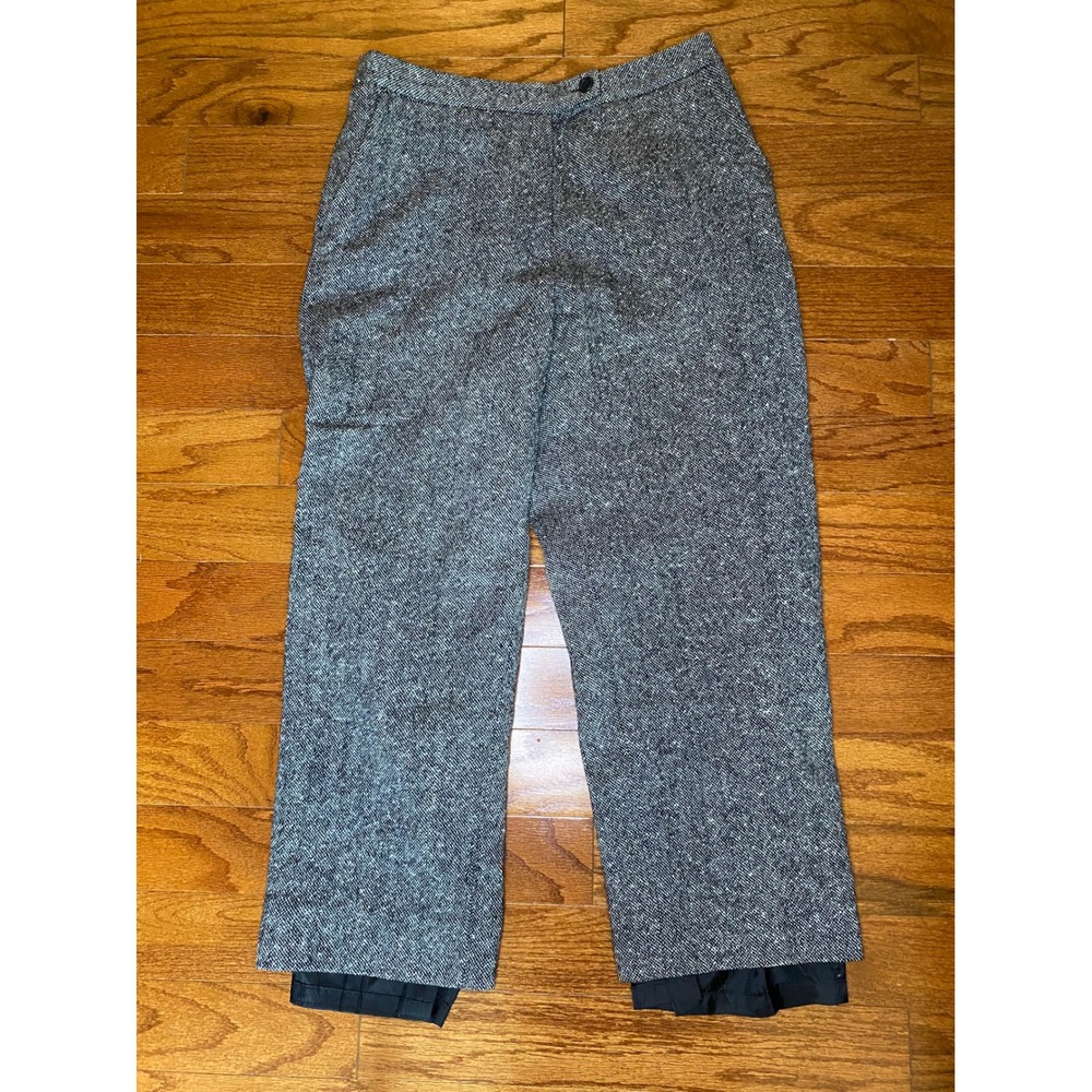 Orvis Women's 100% Wool Lining Black and White Pants Size 10P - Picture 1 of 10